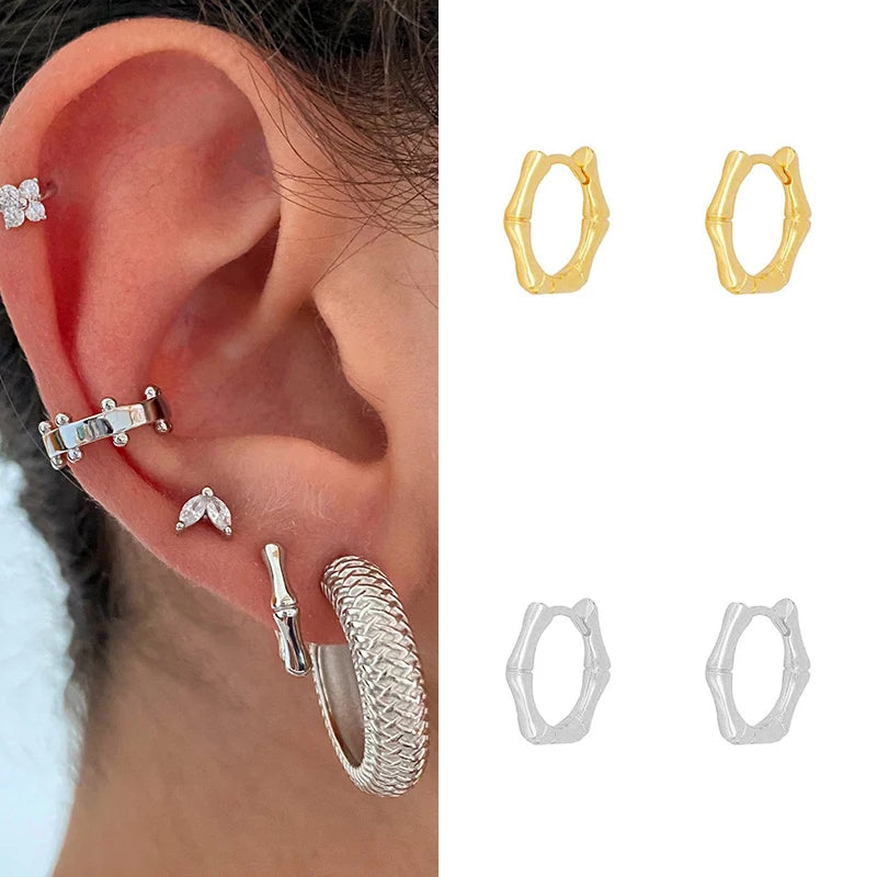 CRMYA Gold Silver Filled Hoop Earrings For Women Opal Zircon Earring Hoops Luxury Mini Earings Ear Jewelry Pendientes