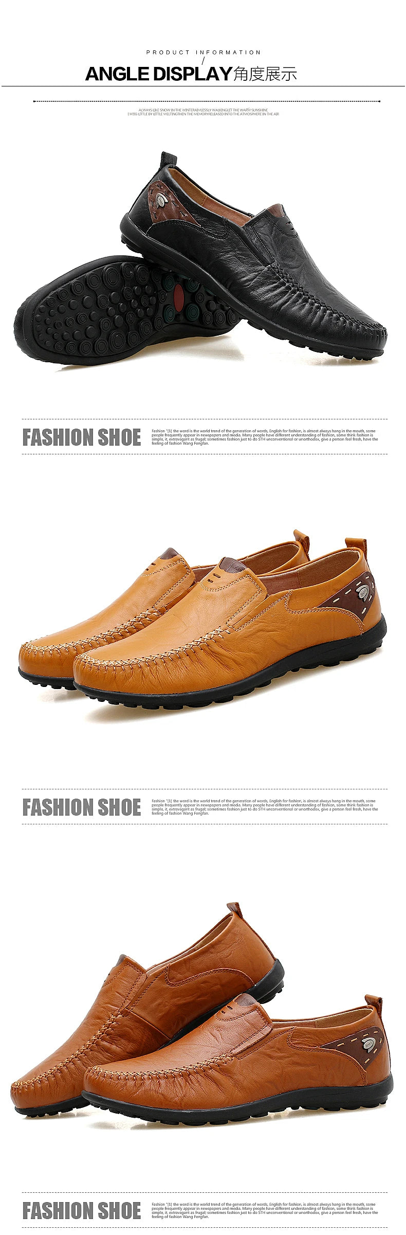 Leather Shoes Men Fashion Leather Genuine High Quality Luxury Brand Comfortable Men Casual Driving Shoes Plus Size 37-47