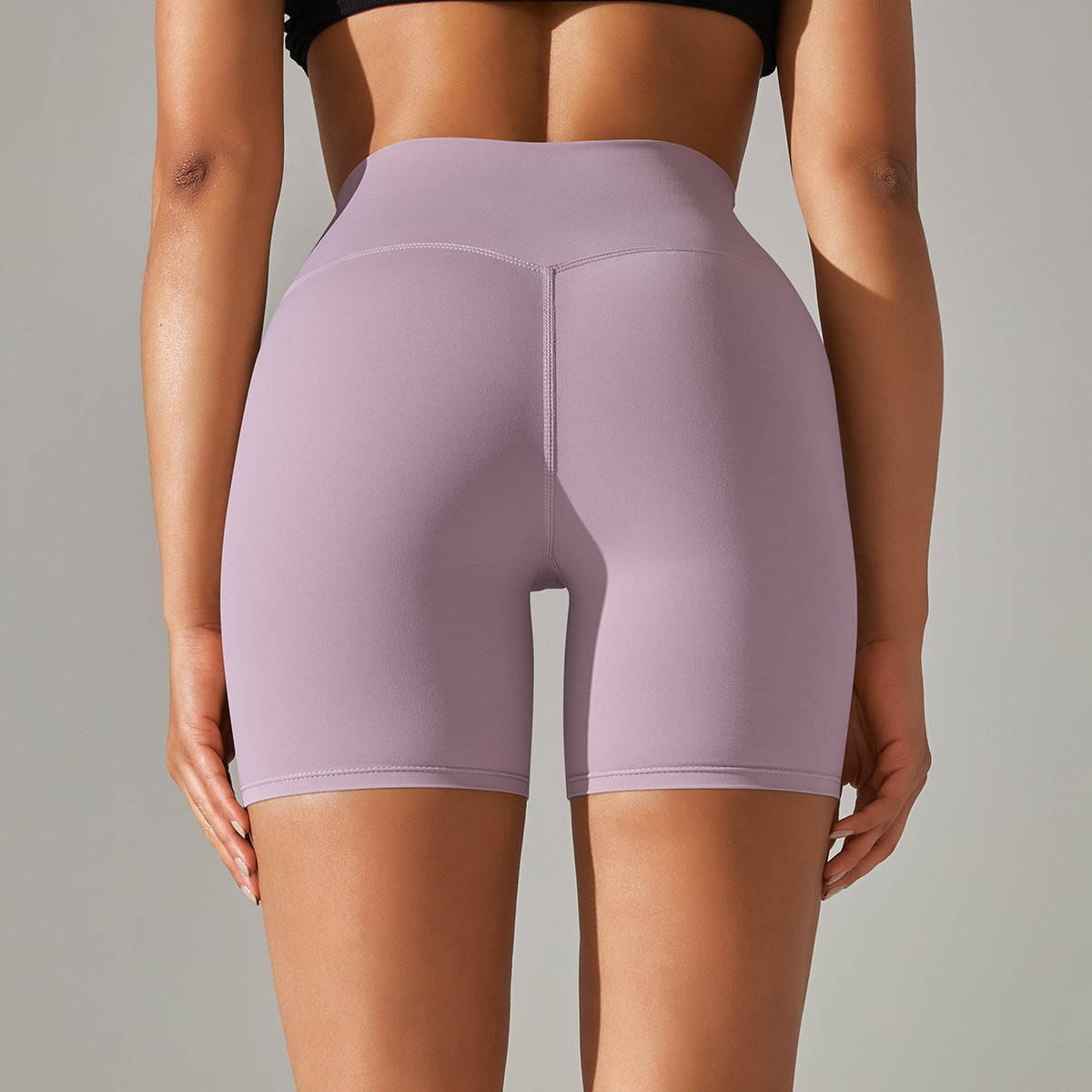 New Fitness Shorts Female Tight Cycling Shorts Yoga Shorts Breathable Sports Pants High Waist No Awkward Lines Hot Pants