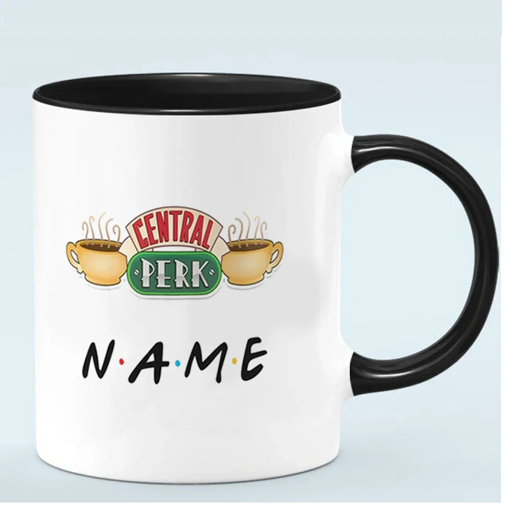 11oz Ceramic Wholesale Coffee Mug Personalised Friends Tv Show Central Perk Mug Cup Dropshipping Christmas Mugs Free Shipping