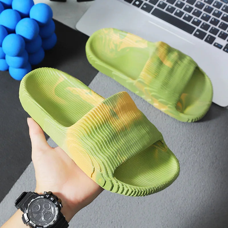 Men's Women‘s Slippers Summer Indoor Home 2024 New Bathroom Anti Slip Soft Sole Slippers EVA Fashion Trend Slippers