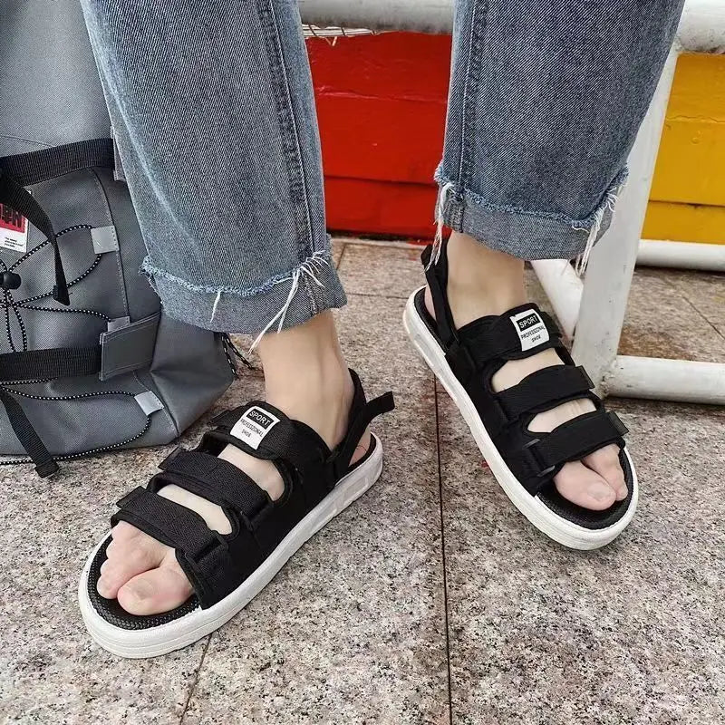 Summer Men's Sandals 2024 New Sandals Slippers Non-slip Waterproof Wading Shoes Beach Flip-flops Soft-soled Slippers Men's Shoes