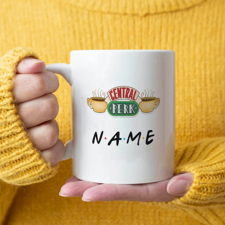 11oz Ceramic Wholesale Coffee Mug Personalised Friends Tv Show Central Perk Mug Cup Dropshipping Christmas Mugs Free Shipping