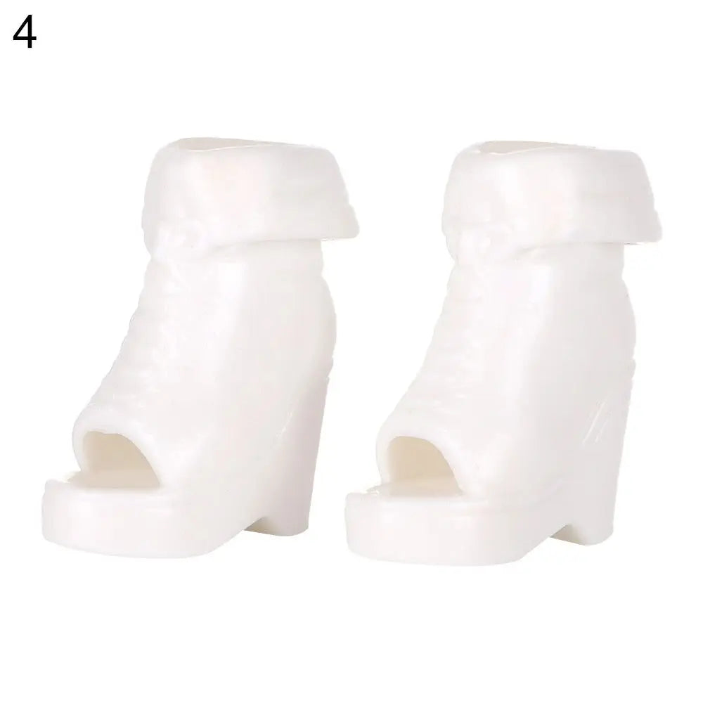 1/6 Doll Shoes High Heels for 30cm Barbie Doll Long Knees Boots Fashion Hero Dolls Boot Accessories Toys Foot Length 2.2cm