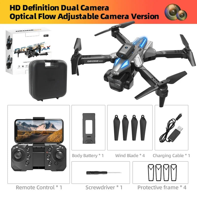 C10 Max Drone Three Camera HD 4K Mini Drones Obstacle Avoidance Dron Wifi FPV Quadcopter Remote Control Aircraft Helicopter Toys