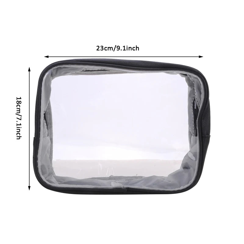 Waterproof Transparent Cosmetic Bag Women Make Up Case Travel Zipper Clear Makeup Beauty Wash Organizer Bath Toiletry Bags Kit