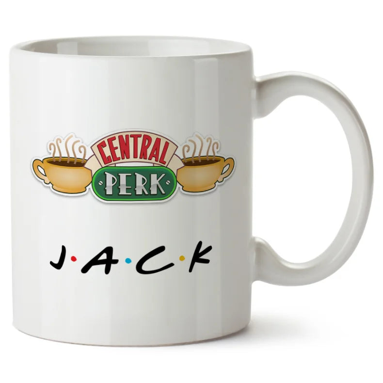 11oz Ceramic Wholesale Coffee Mug Personalised Friends Tv Show Central Perk Mug Cup Dropshipping Christmas Mugs Free Shipping