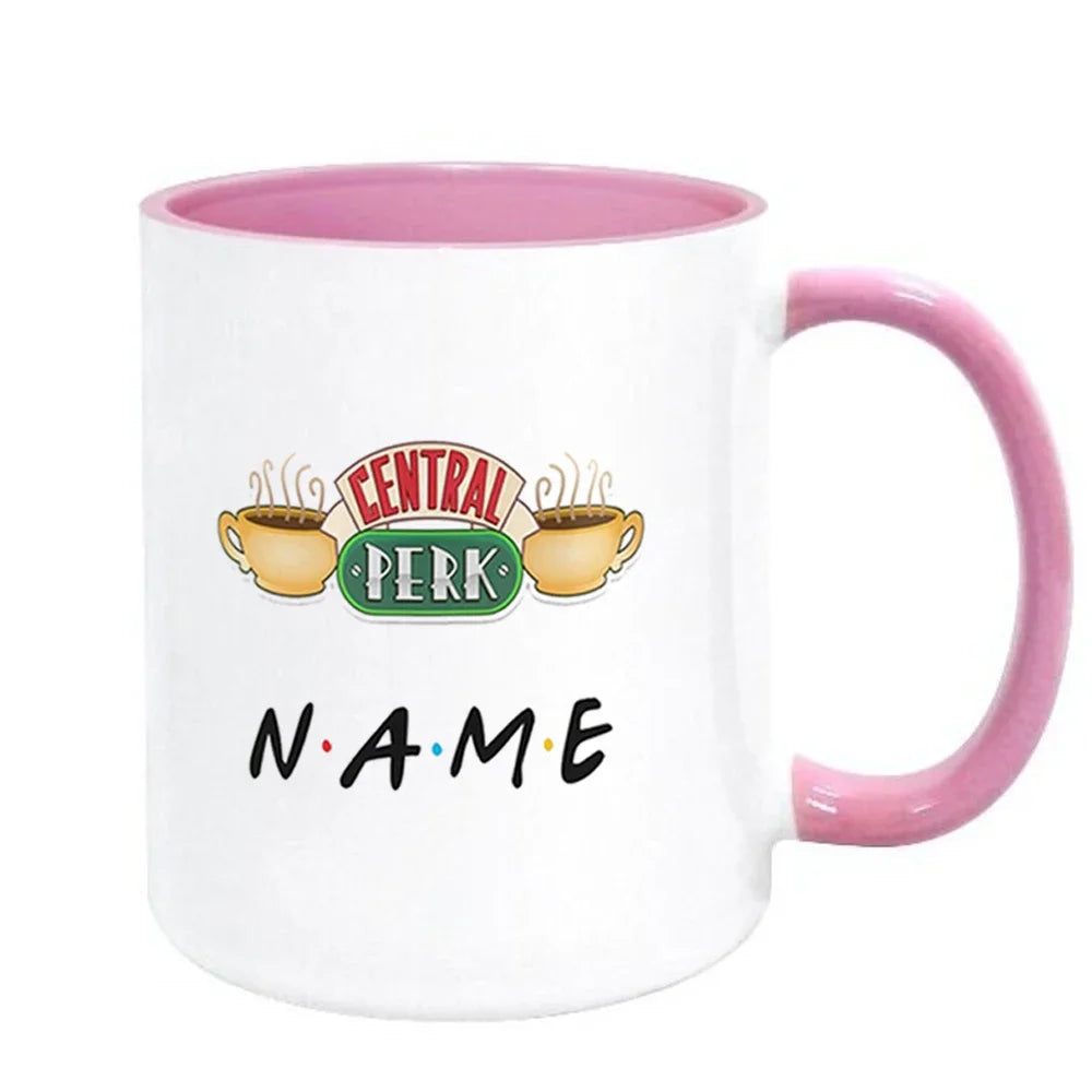 11oz Ceramic Wholesale Coffee Mug Personalised Friends Tv Show Central Perk Mug Cup Dropshipping Christmas Mugs Free Shipping