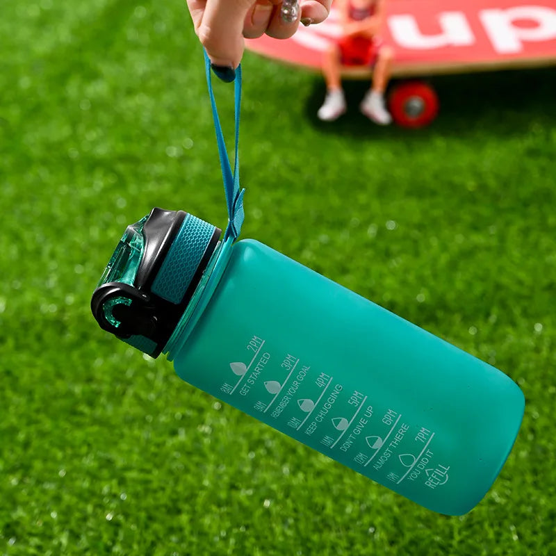 Bounce Gradient Color Water Cup Student Fashion Water Bottle 700ML Simple Fitness Outdoor Sports Straw Cup