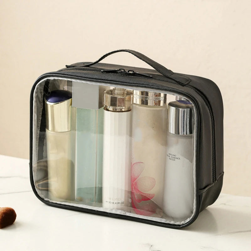 Waterproof Transparent Cosmetic Bag Women Make Up Case Travel Zipper Clear Makeup Beauty Wash Organizer Bath Toiletry Bags Kit