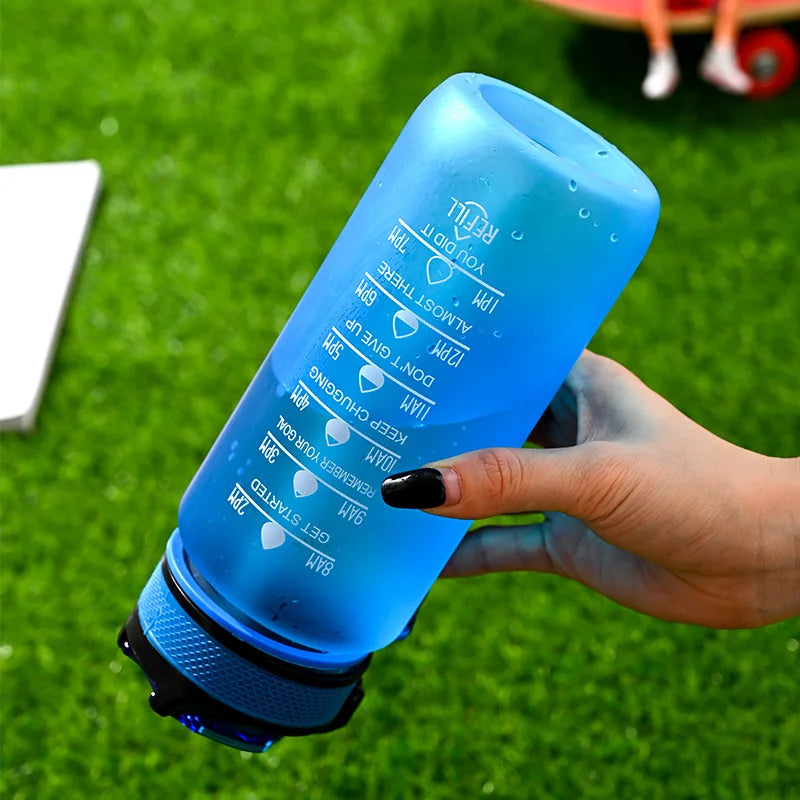 Bounce Gradient Color Water Cup Student Fashion Water Bottle 700ML Simple Fitness Outdoor Sports Straw Cup