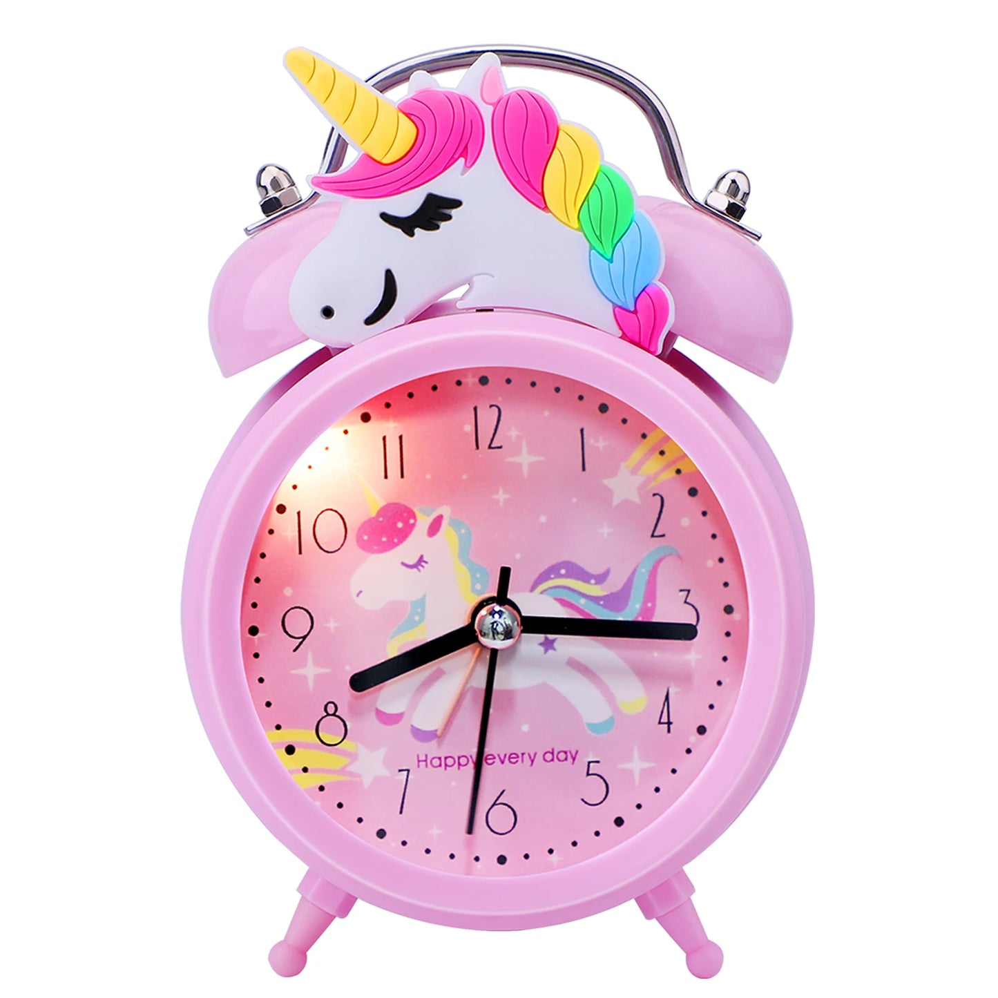 Pink Unicorn Children's Alarm Clock Cartoon Desktop for Kids Bedroom Home Decor Alarm Clock Bedside Table Child alarm Gifts