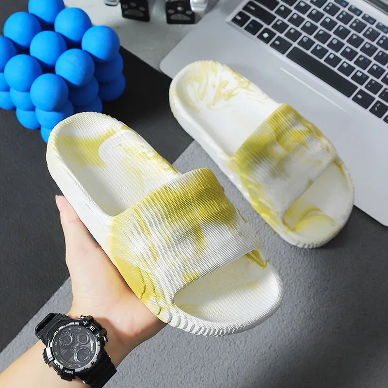 Men's Women‘s Slippers Summer Indoor Home 2024 New Bathroom Anti Slip Soft Sole Slippers EVA Fashion Trend Slippers