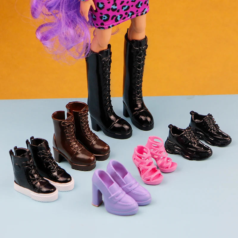 Original Doll Shoes High Heels Personality Doll Shoes 1/6 Doll Casual Sandals Shoes Boots Doll Decors Doll Accessories