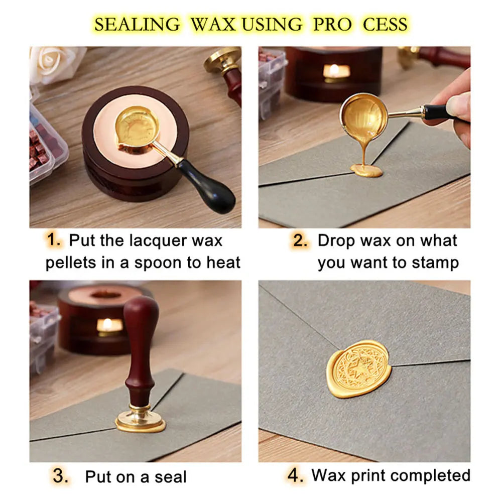 For fun 100Pcs Sealing Wax for Stamp Scrapbook Decoraion DIY Craft Stamp Decotaion Invitation Card Wax Particles Wax Beads