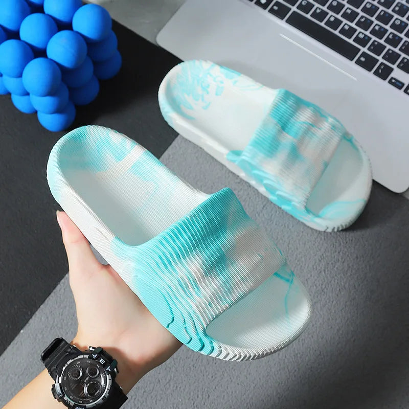 Men's Women‘s Slippers Summer Indoor Home 2024 New Bathroom Anti Slip Soft Sole Slippers EVA Fashion Trend Slippers