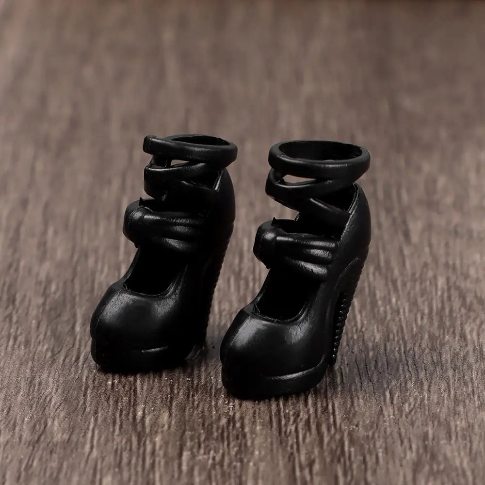 1/6 Doll Shoes High Heels for 30cm Barbie Doll Long Knees Boots Fashion Hero Dolls Boot Accessories Toys Foot Length 2.2cm