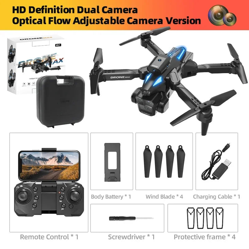 C10 Max Drone Three Camera HD 4K Mini Drones Obstacle Avoidance Dron Wifi FPV Quadcopter Remote Control Aircraft Helicopter Toys