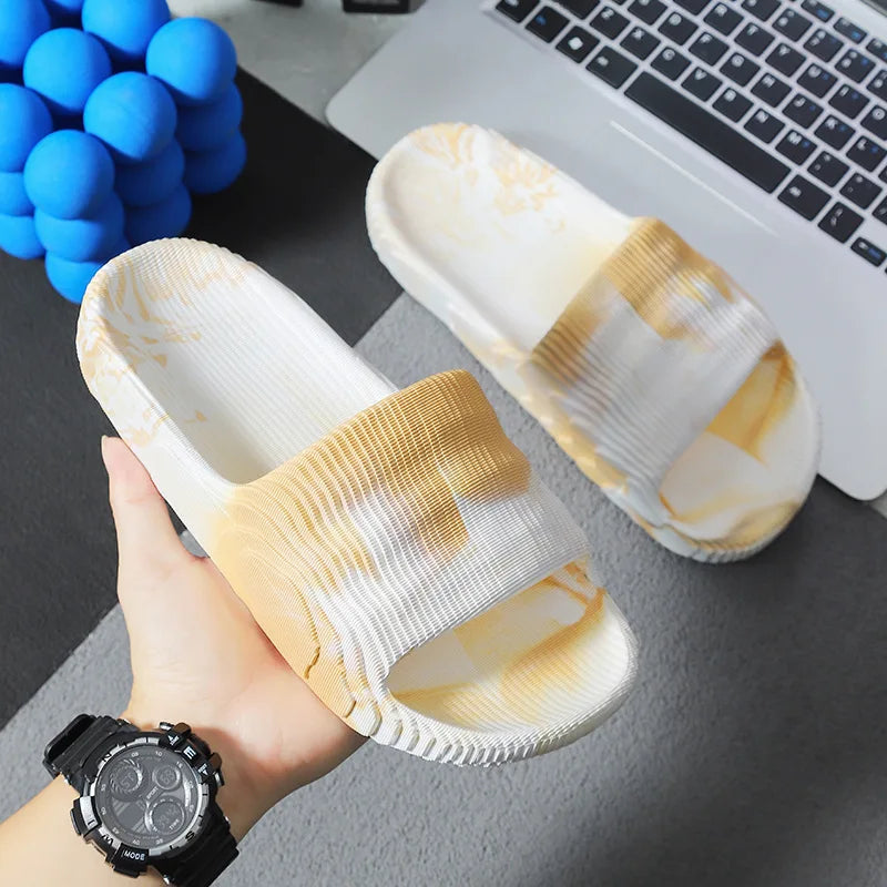 Men's Women‘s Slippers Summer Indoor Home 2024 New Bathroom Anti Slip Soft Sole Slippers EVA Fashion Trend Slippers