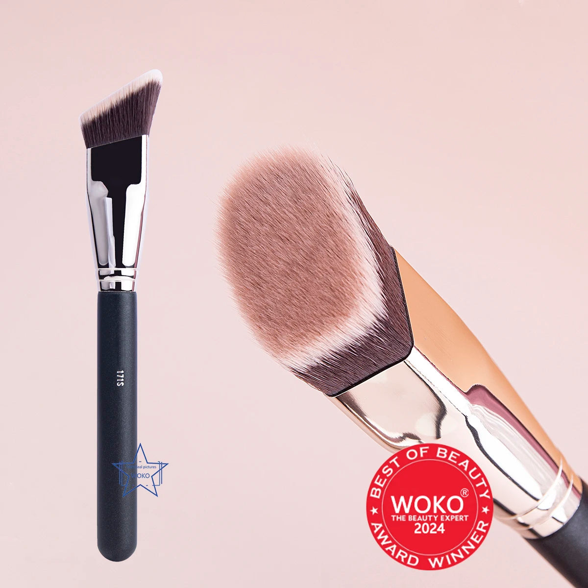 171S Angled Liquid Blush Foundation Brushes Cream Blush Brush Foundation Blending Makeup Brush Foundation Buffing Make Up Tool