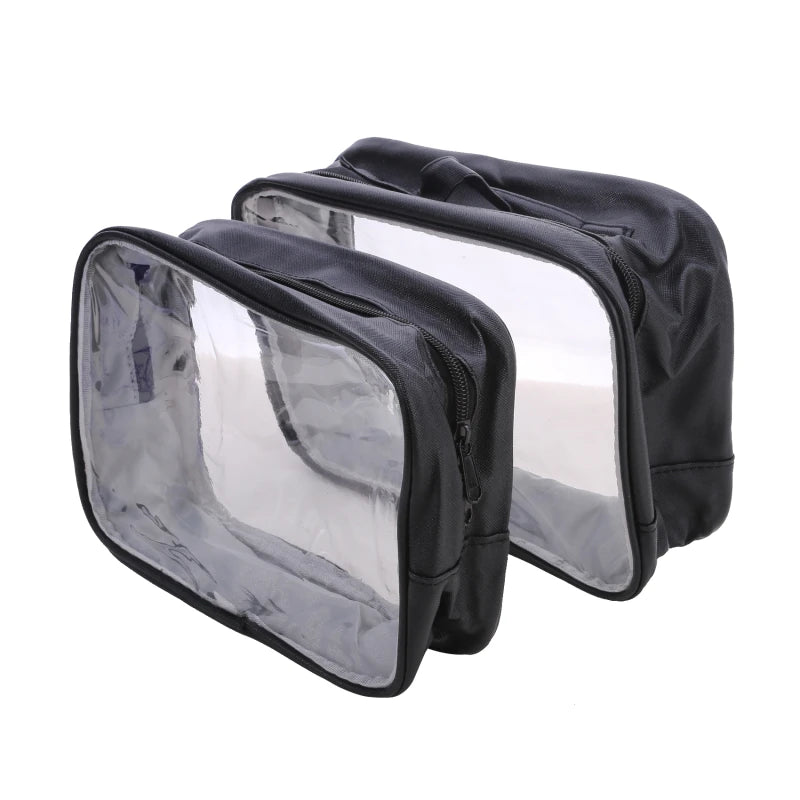 Waterproof Transparent Cosmetic Bag Women Make Up Case Travel Zipper Clear Makeup Beauty Wash Organizer Bath Toiletry Bags Kit