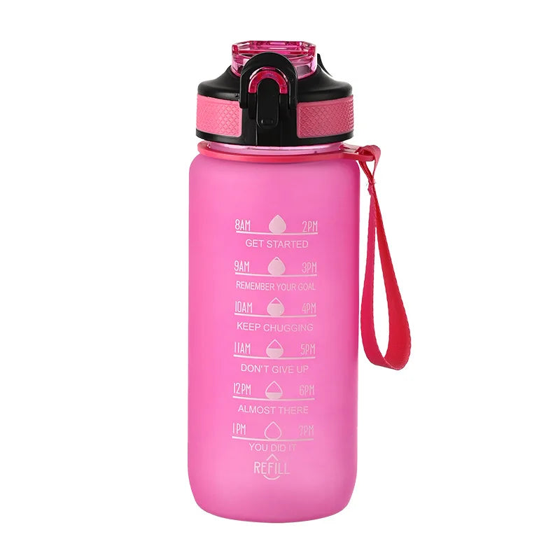 Bounce Gradient Color Water Cup Student Fashion Water Bottle 700ML Simple Fitness Outdoor Sports Straw Cup