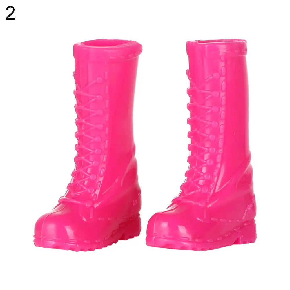 1/6 Doll Shoes High Heels for 30cm Barbie Doll Long Knees Boots Fashion Hero Dolls Boot Accessories Toys Foot Length 2.2cm