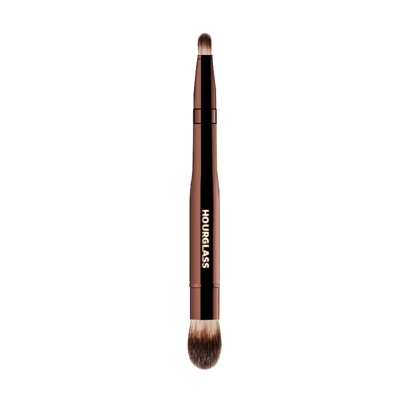 HOURGLASS 4/2 head multifunction hidden makeup brush, for powder foundation concealer eye shadow，good for travel and gift