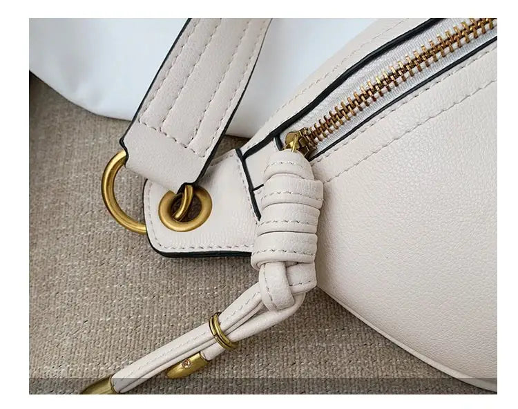 100% Genuine Leather Women Waist Bags Luxury Famous Brand Shoulder Bag Chain Belt Crossbody Female Bag Bolsa Feminina