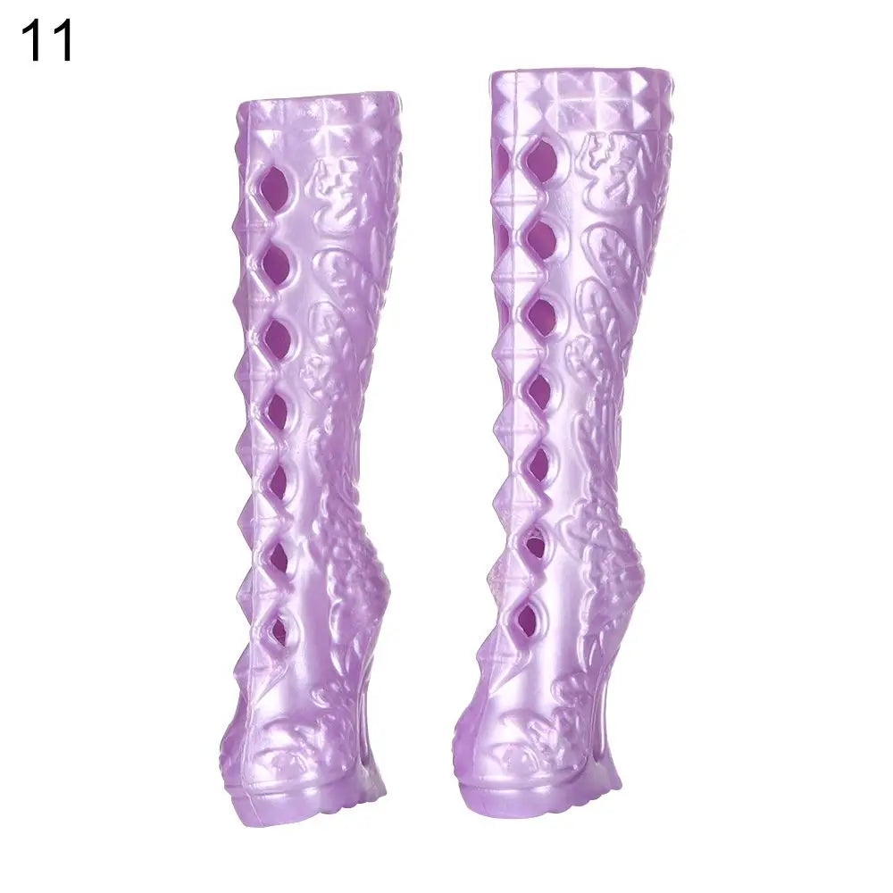 1/6 Doll Shoes High Heels for 30cm Barbie Doll Long Knees Boots Fashion Hero Dolls Boot Accessories Toys Foot Length 2.2cm