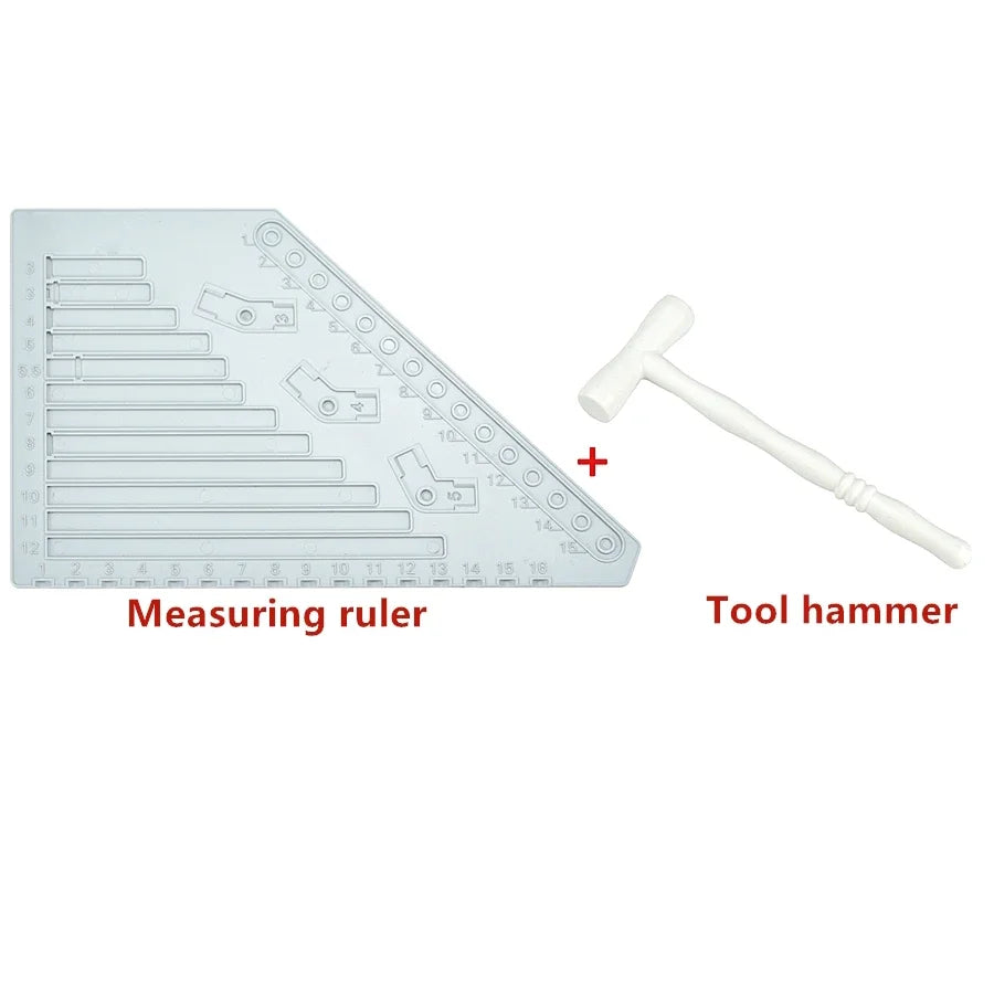 Technical Bricks Multi-functio Building Blocks Parts Measuring Ruler Plastic Measuring Board Tool Easy Brick Ruler For Kid Leduo