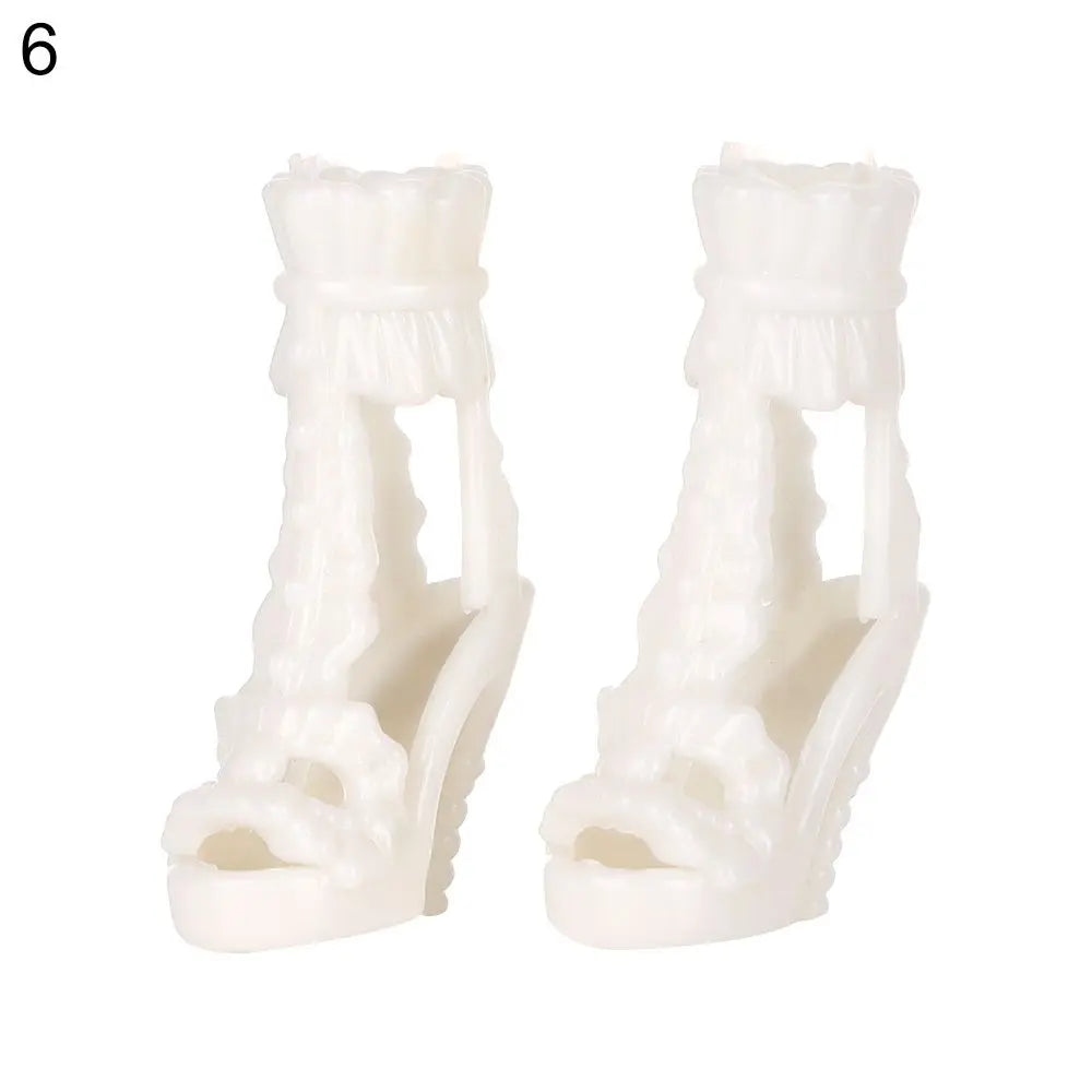 1/6 Doll Shoes High Heels for 30cm Barbie Doll Long Knees Boots Fashion Hero Dolls Boot Accessories Toys Foot Length 2.2cm