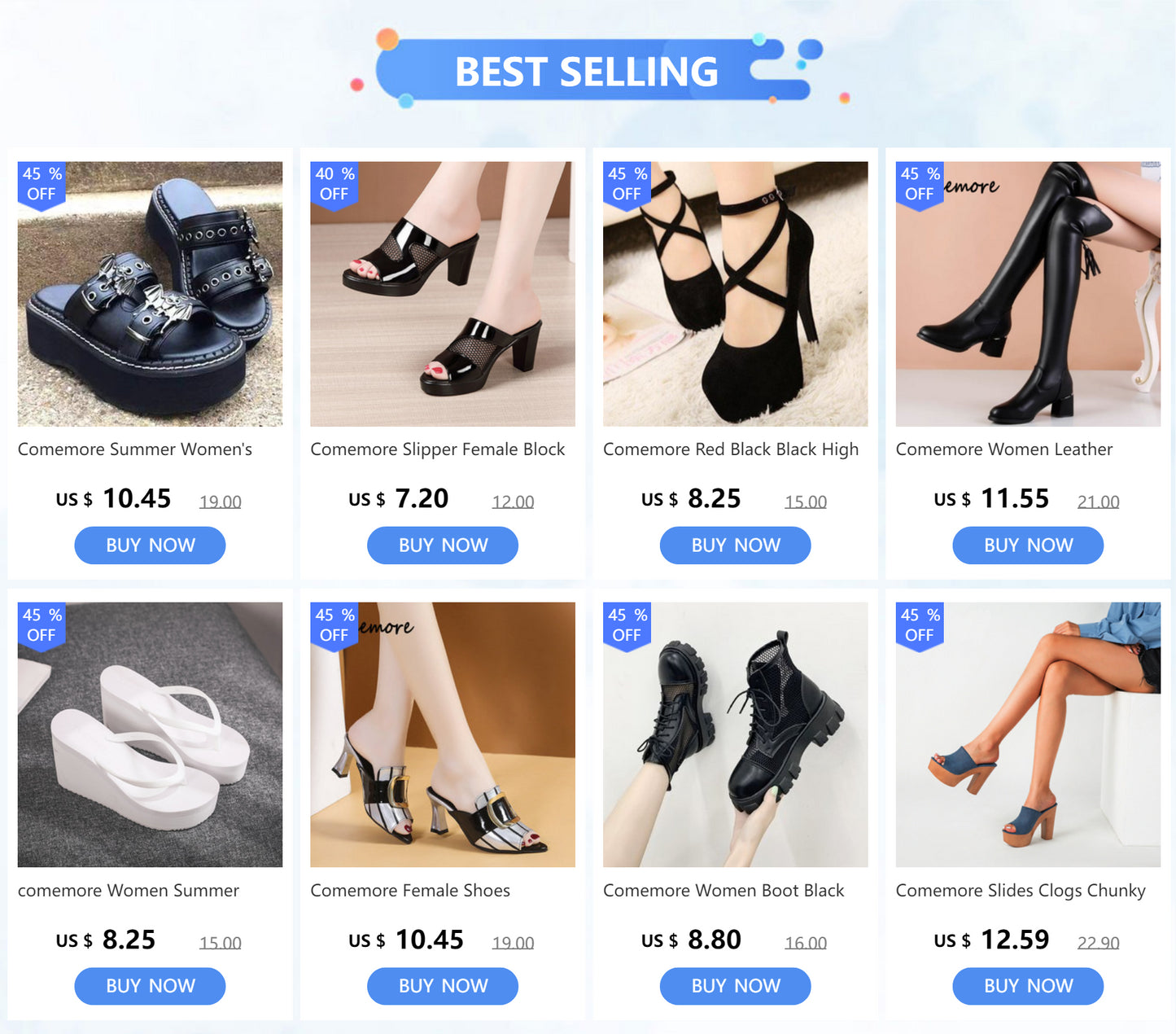 Comemore High Heels Women's Pvc Sandals for Summer 2023 Women Shoes Block Medium Heel Casual Plastic Sandal Clear Footwear Cheap