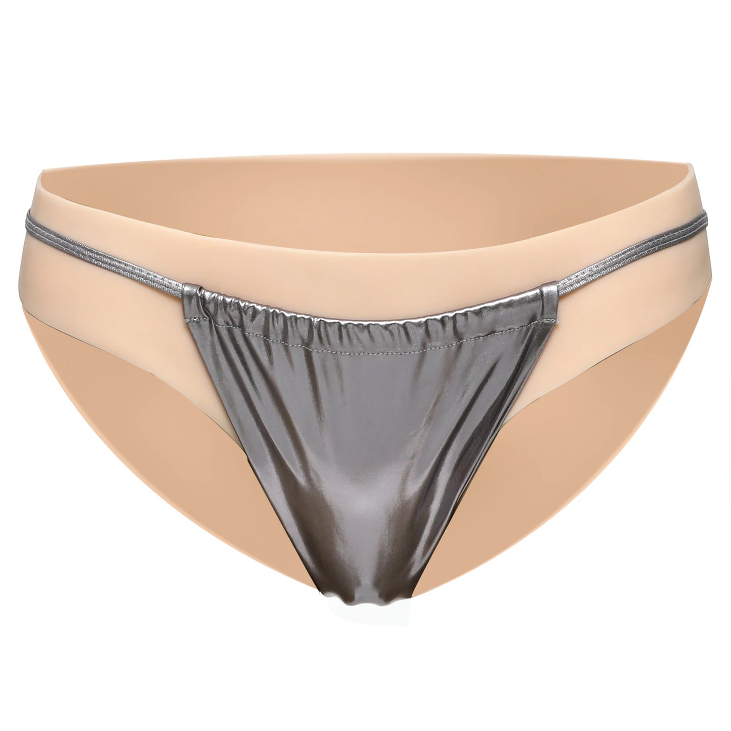 EYUNG Men's Underwear Silicone Fake Vagina Underwear Panties Insertable Build-in Tube Vagina Boxer Briefs Crossdresser Shemale