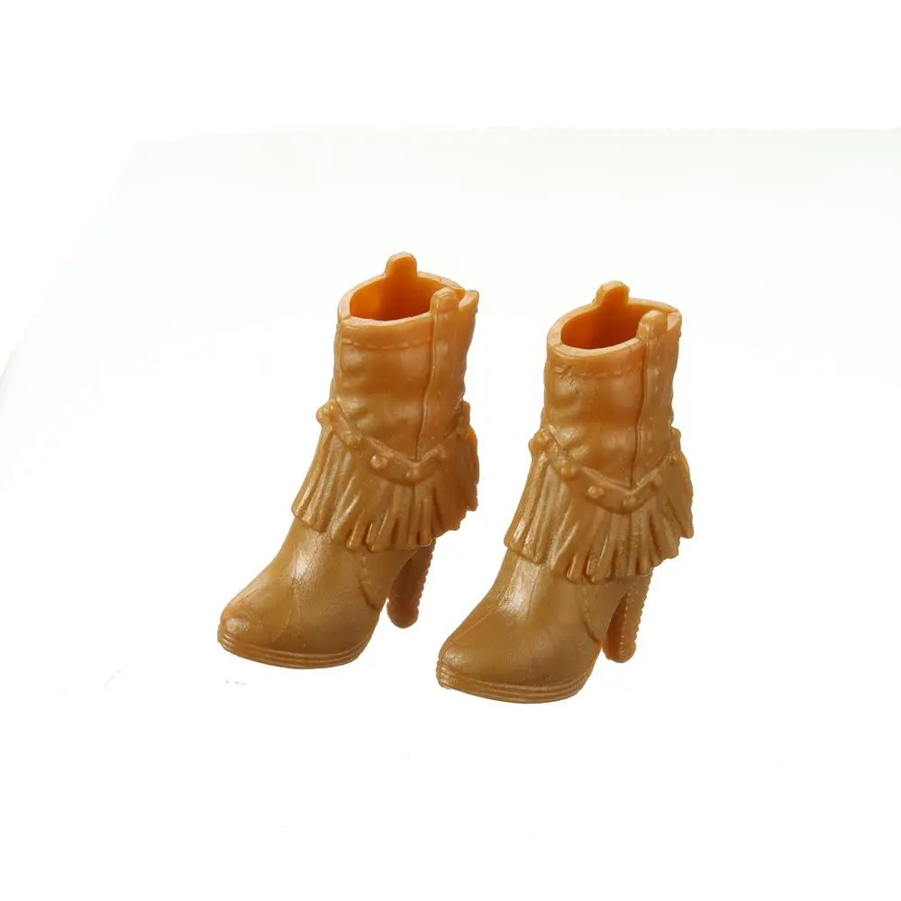 1/6 Doll Shoes High Heels for 30cm Barbie Doll Long Knees Boots Fashion Hero Dolls Boot Accessories Toys Foot Length 2.2cm