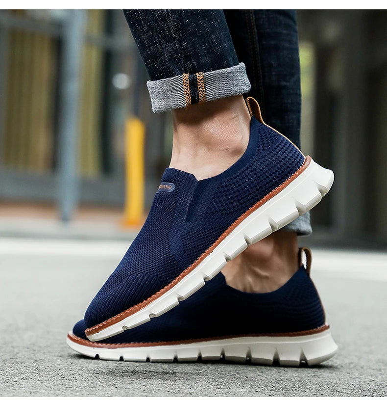 Outdoor Men Sneakers Shoes Men Loafers Lightweight Summer Fashion Breathable Mesh Men Casual Shoes Men Trainer Zapatillas Hombre