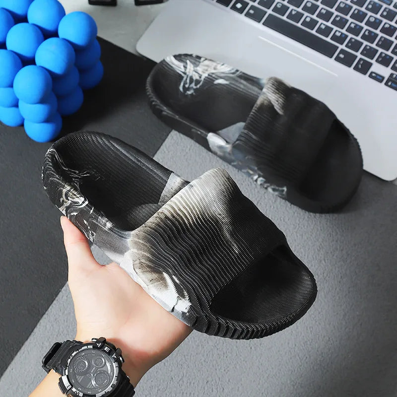 Men's Women‘s Slippers Summer Indoor Home 2024 New Bathroom Anti Slip Soft Sole Slippers EVA Fashion Trend Slippers