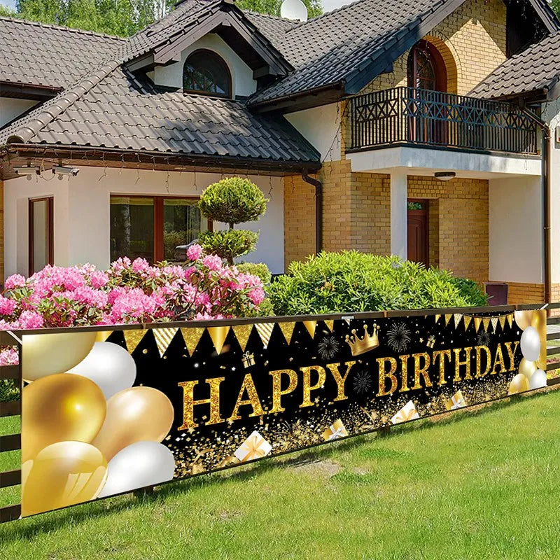 Happy 40th Birthday 40 40th Birthday Party Decorations 40 Years Old Birthday Man Birthday Table Runner Banner Door Curtain Decor