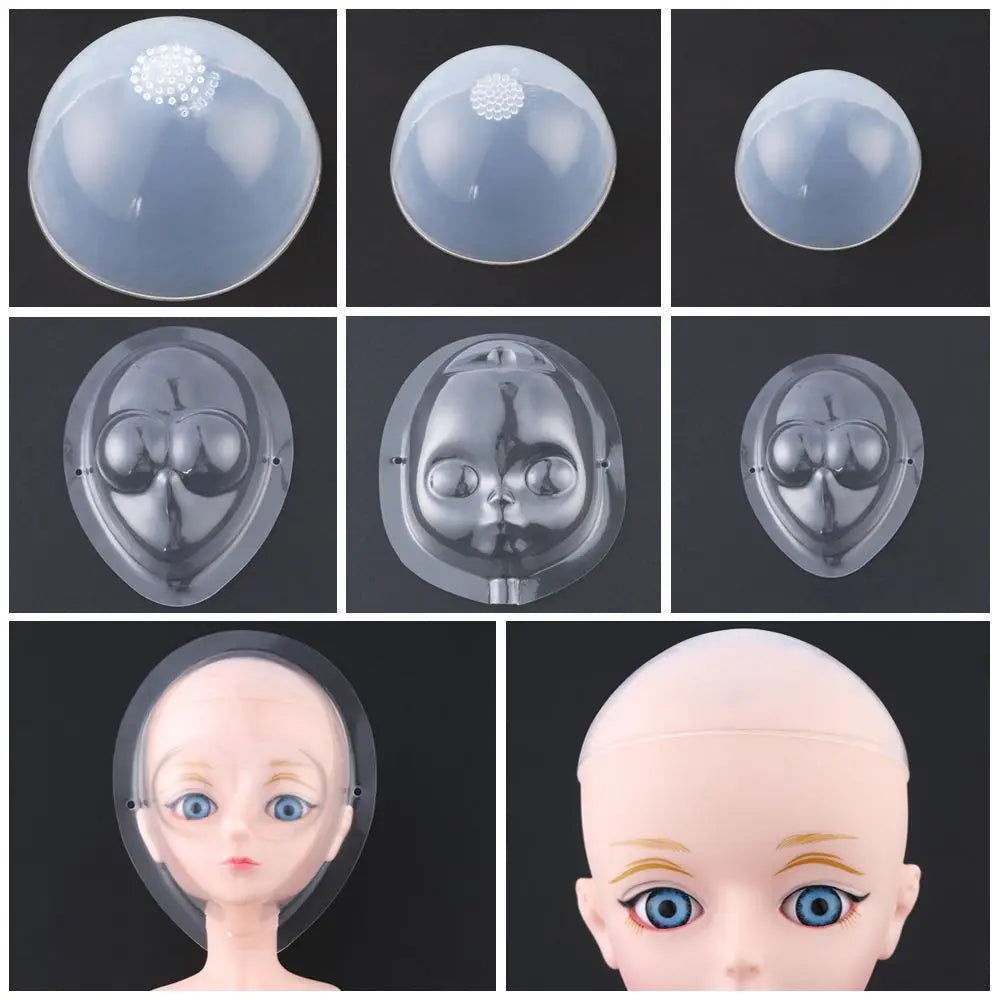 1/4 1/3 1/6  Head Cover Doll Face Make Up Protection Mask Bag Transparent Mask Acrylic for baby Azone Dollfie SD DD BJD